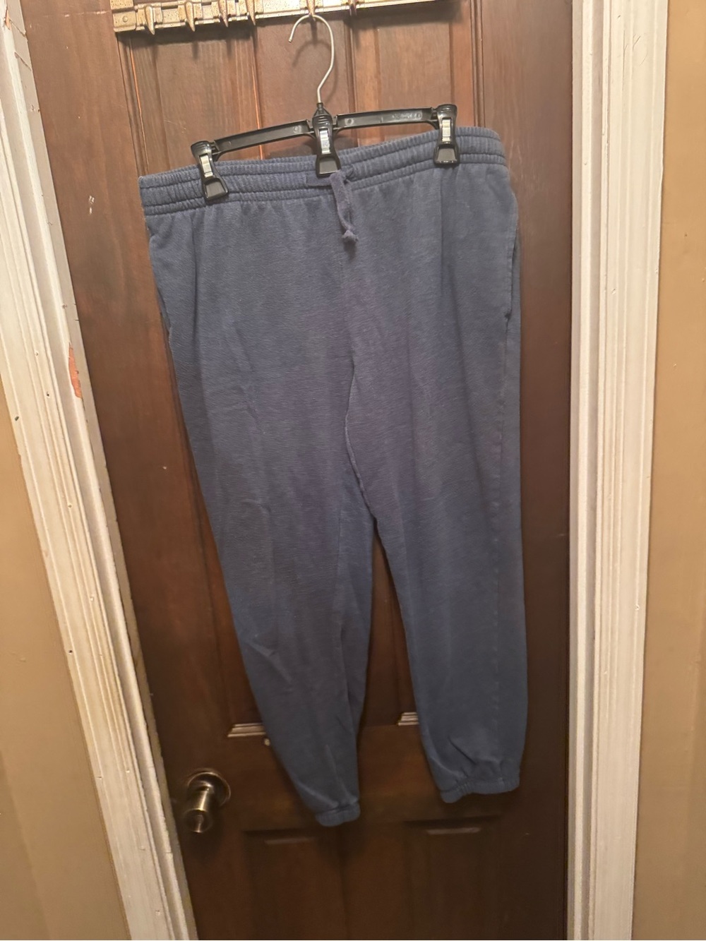Boys XL Husky Blue Fleece Jogger Pants - Comfortable Everyday Wear